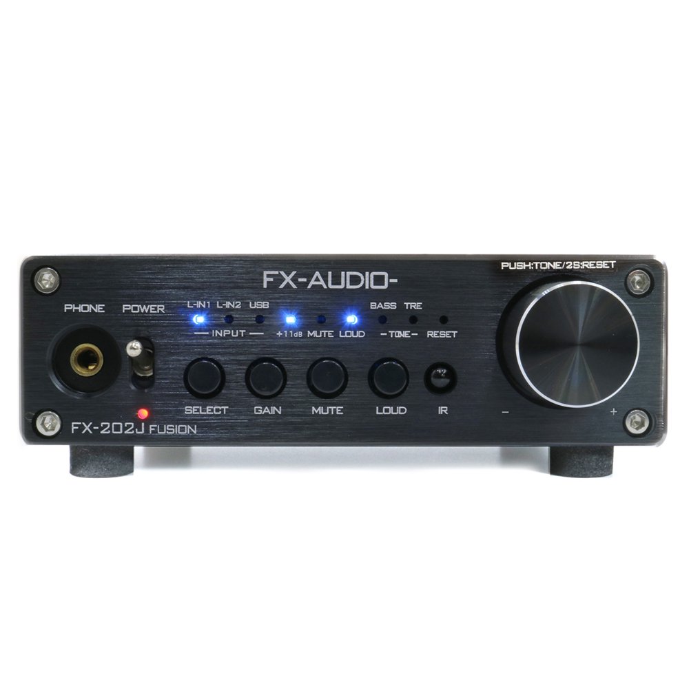 FX-AUDIO- デジタルプリメインアンプ FX-202J FUSION(ブラック