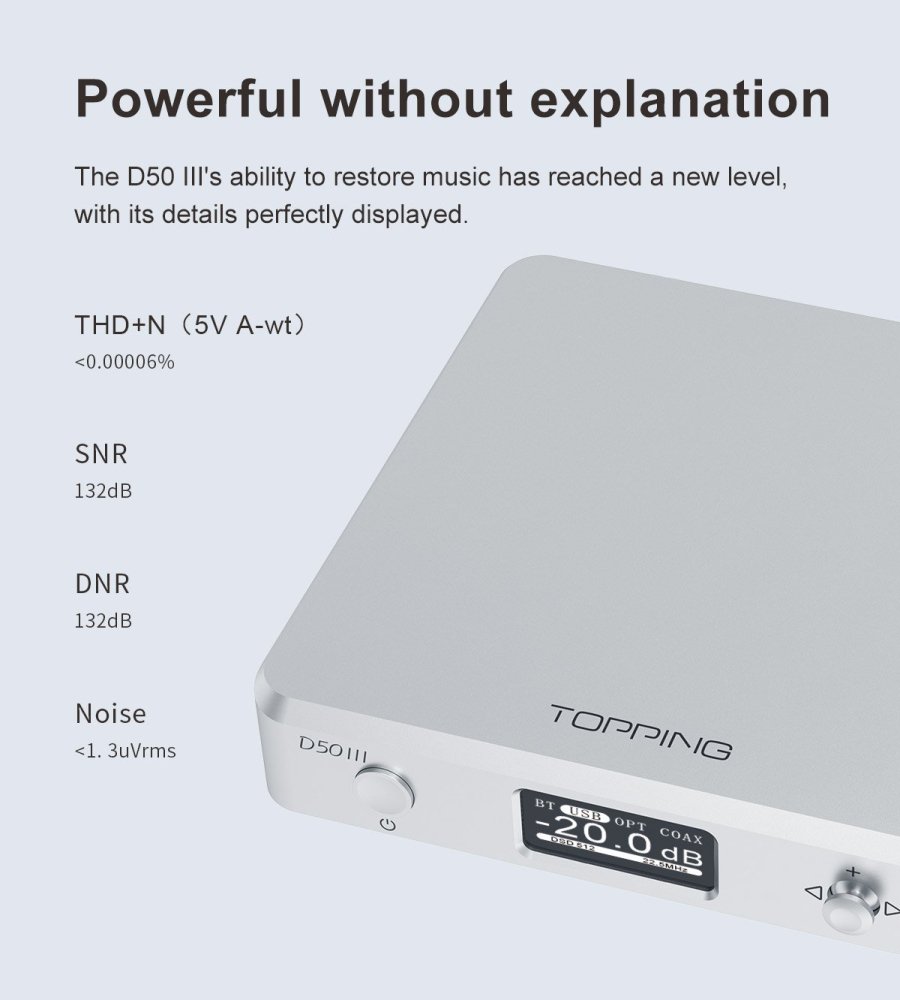 〇Topping DAC D50Ⅲ(ブラック) - コイズミ無線有限会社