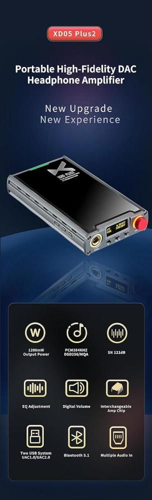xDuoo DACヘッドフォンアンプ | XD05 Plus2 - コイズミ無線有限会社