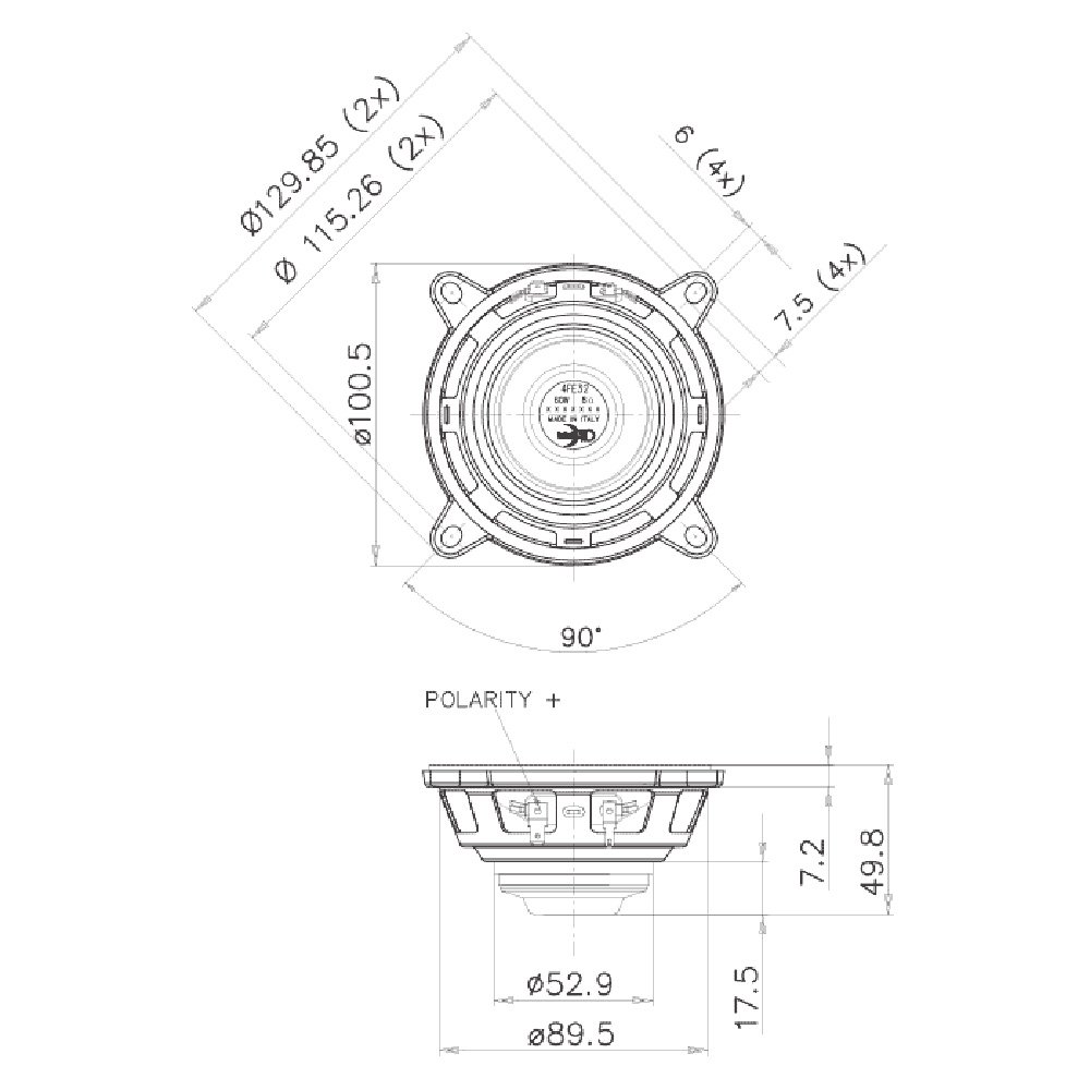 FaitalPRO 10cmフルレンジ 4FE32-8 - コイズミ無線有限会社