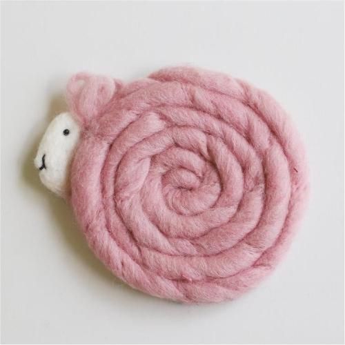 ぐるぐる羊のコースター - ネパリ・バザーロの通販ショップ「ベルダ