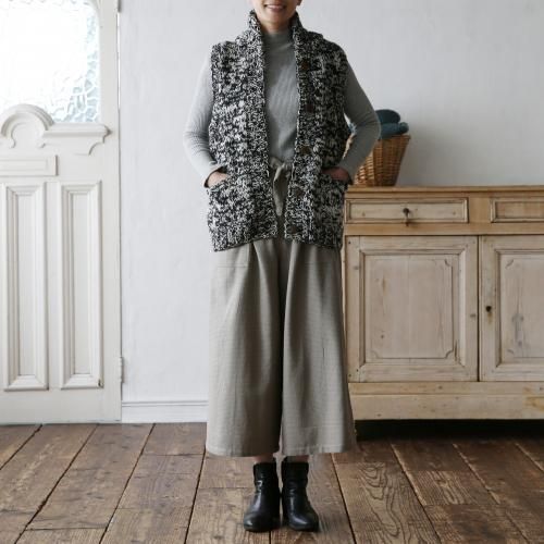 もしゃ織ベルト付ガウチョパンツ - ネパリ・バザーロの通販ショップ