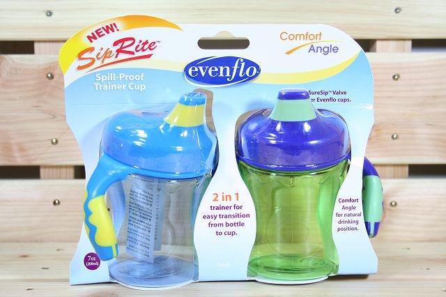 եǥ󥰥ܥȥ  SipRite Spill-Proof Trainer Cup Blue&Green
