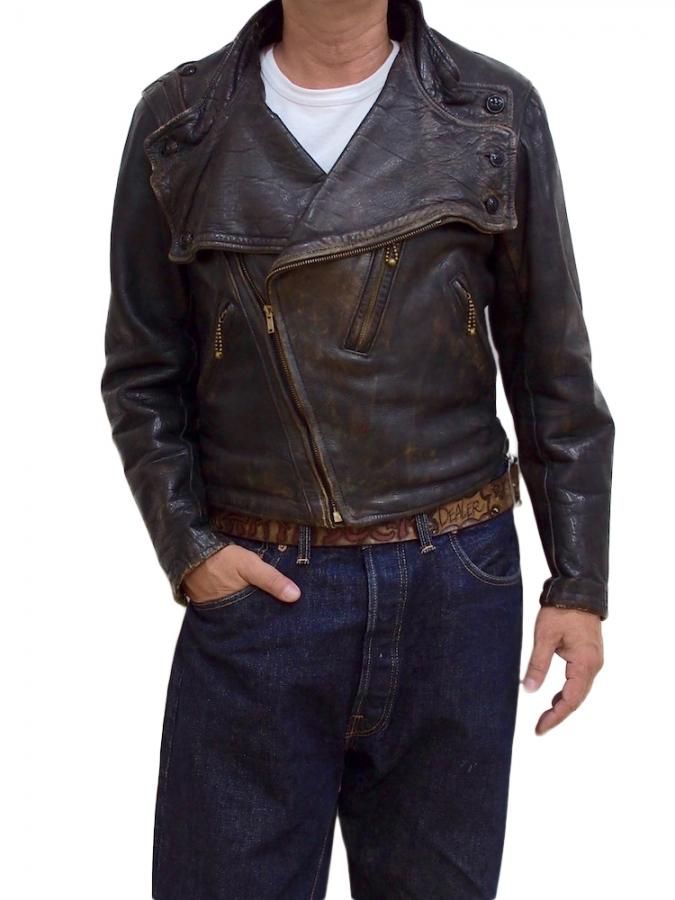 30's Peter's Aviator style Leather Jacket - Hayabusa Kat Klother
