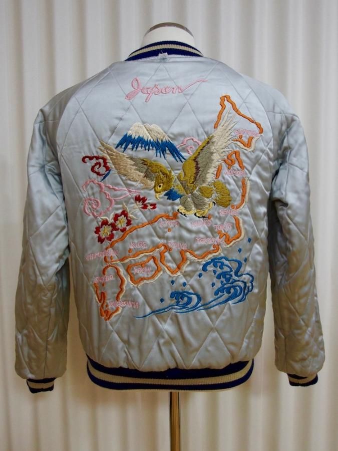 ビンテージスカジャン VINTAGE SATIN / VELVET REVERSIBLE ZIP JACKET | ssstein(シュタイン