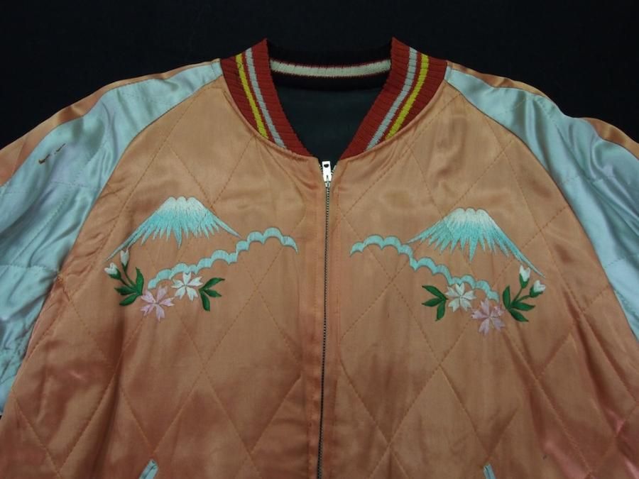 スカジャン　月　雀 スカジャン/孔雀 - Hayabusa Kat Klother