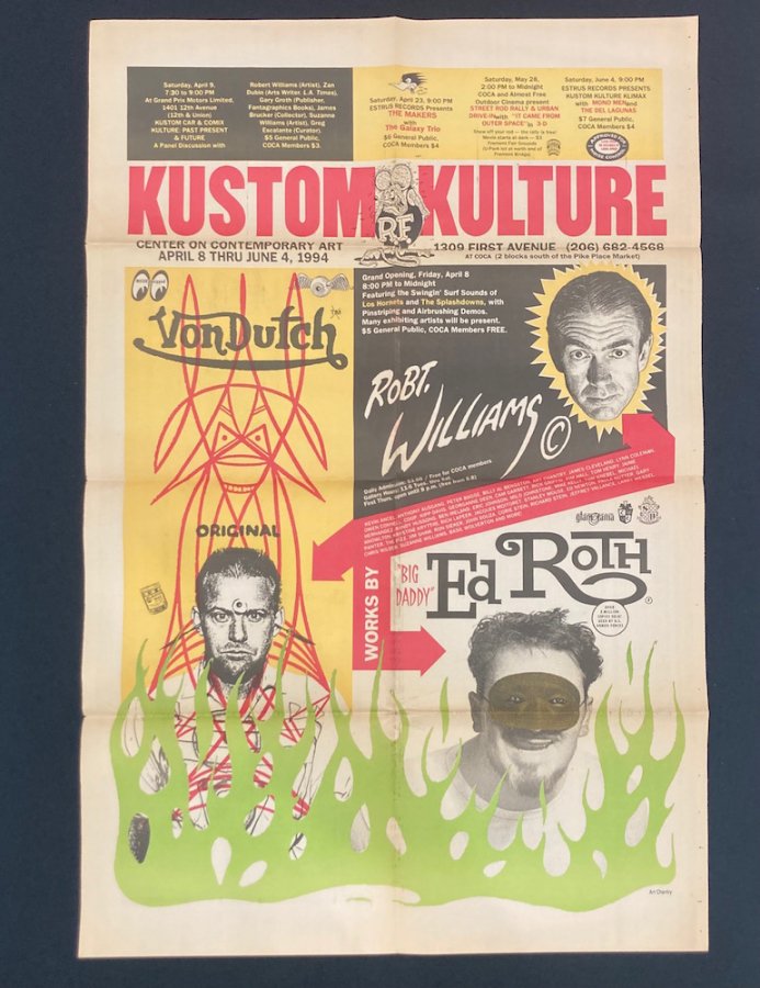 KUSTOM KULTURE '94 News Paper Poster - Hayabusa Kat Klother