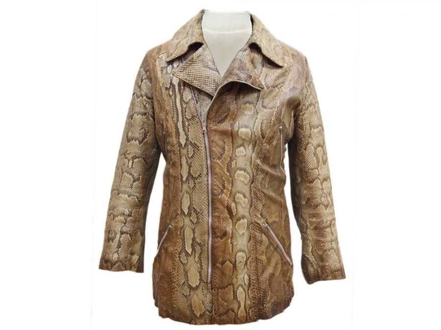 Ossie Clark Python Leather Jacket - Hayabusa Kat Klother Ossie Clark Python Leather Jacket - Hayabusa Kat Klother