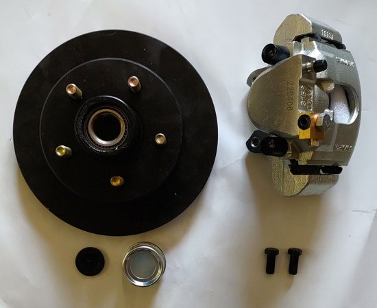 UFP DB35 disc brake assembly (caliper, rotor, pads)