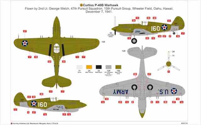 1/48 カーチス P-40B/エアフィックス05130/