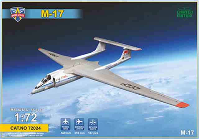 モデルズビットMVT72024　露・ミャスィーシチェフM-17高高度戦略偵察機　1/72スケール　プラモデルキット