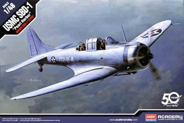 アカデミー 1/48 SBDドーントレス 完成品 1/48 SBD-2 ドーントレス【ミッドウェイ】完成品｜艦船模型の