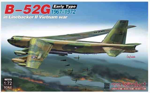前期型（1967-1972年）ベトナム戦争　1/72　B-52G　ストラトフォートレス　ラインバッカーII作戦/モデルコレクトMODUA72210/