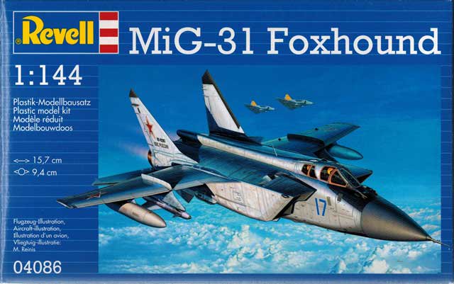 1/144 MIG-31 フォックスハウンド/レベル04086