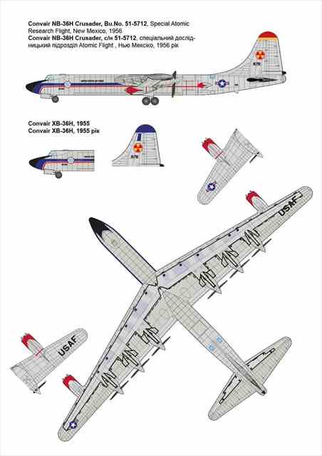 送料無料 新製品 1/144 ローデン144-348 Convair NB-36H Crusader-