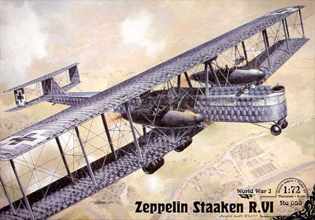 1/72 ツェッペリン・シュターケンR.VI ドイツ爆撃機 WW1/ローデン055 