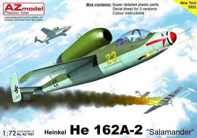プラモデル完成機　1/48　ハインケルHe162a-2サラマンダー fit=scale-down,w=1200