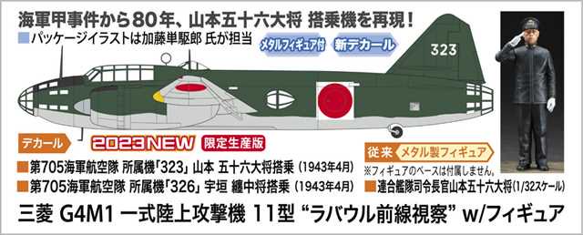 ハセガワ02435 三菱 G4M1 一式陸上攻撃機 11型 ラバウル前線視察 w 