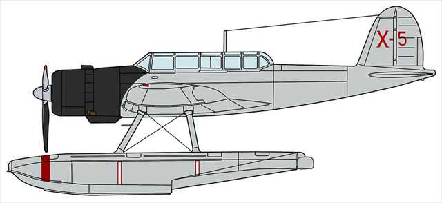ハセガワ02455 愛知 E13A1 零式水上偵察機 11型 “君川丸搭載機” w 