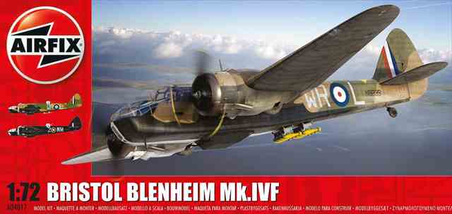 1 72 ブリストルブレニムmkiv 戦闘機型 エアフィックス4017