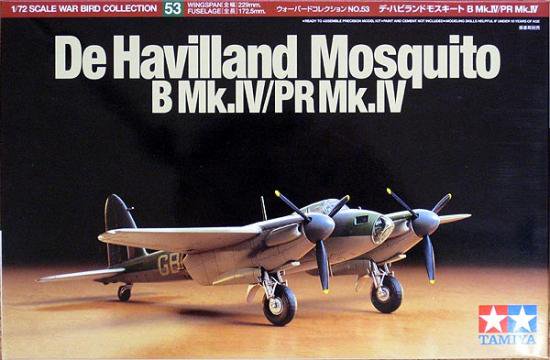 1/72　 デ・ハビランド　モスキートB Mk.IV/PT MK.IV /タミヤWB53-60753/