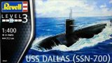 1/400 アメリカ海軍潜水艦USSダラス/レベル05067/