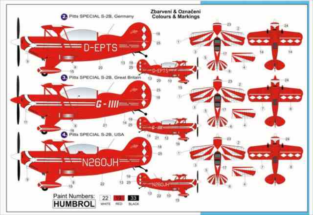 1/48 ピッツ スペシャル S-2B CZ,USA,GB,Germ. LIMIT/AZモデル4868/