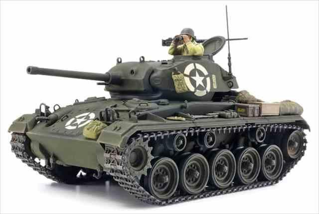 ミニカー　1/32 アメリカ軍 M24軽戦車 チャーフィー 1945年3月 ラインブルグ 完成品 [WS55720] 1/32 アメリカ軍 M24軽戦車 チャーフィー 1945年3月 ライン