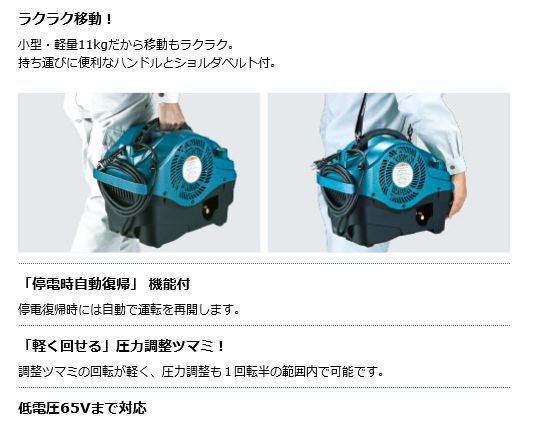 マキタ 内装エアコンプレッサAC460S(青・赤) - マキタインパクト