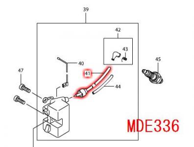マキタ イグニッションケーブル　MDE335