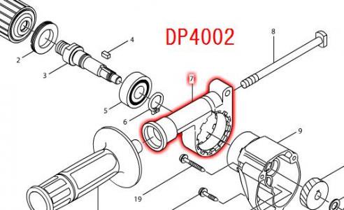 マキタ DP4002用 グリップベース - マキタインパクトドライバ、充電器