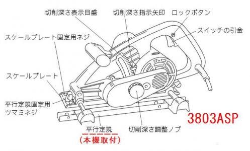 マキタ ガイドルール(平行定規) 3803A,3804A等対応 - マキタインパクト