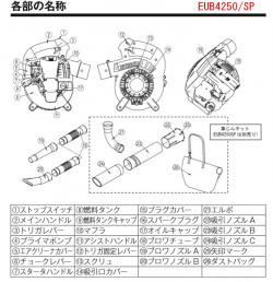 マキタ　ノズル(ブロワチューブ)　EUB4250標準付属品 - マキタインパクトドライバ、充電器、バッテリ、クリーナーは　マキタショップカメカメ