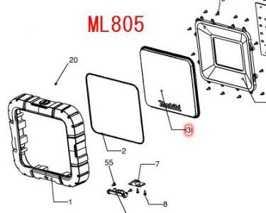 マキタ ML805用　レンズ - マキタインパクトドライバ、充電器、バッテリ、クリーナーは　マキタショップカメカメ