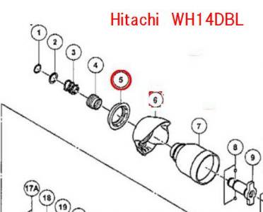 日立　WH14DBL用フロントキャップ(F)