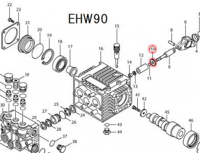 マキタ エンジン高圧洗浄機EHW101,EHW102等用 スリンガーリング