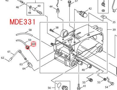マキタ エンジンチェーンソーMDE331・ME332/T・333/T用リターン