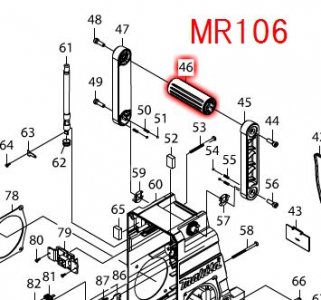 マキタ　ラジオ用ハンドル　MR102,MR103,MR106,MR107等対応　- マキタインパクトドライバ、充電器、バッテリ、クリーナーは　 マキタショップカメカメ