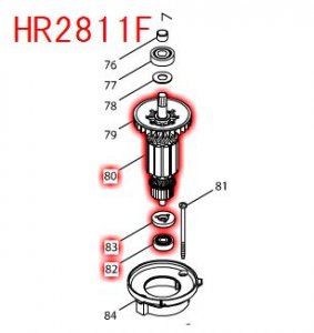 マキタ HR2811F用アーマチュア100V - マキタショップカメカメ