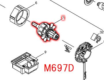 マキタ　M697D用 アーマチュア - マキタショップカメカメ