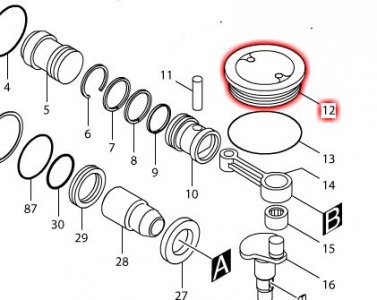 マキタ　HM0810/T用クランクキャップコンプリート - マキタインパクトドライバ、充電器、バッテリ、クリーナーは　マキタショップカメカメ