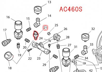 マキタ AC460S用 圧力センサー - マキタショップカメカメ