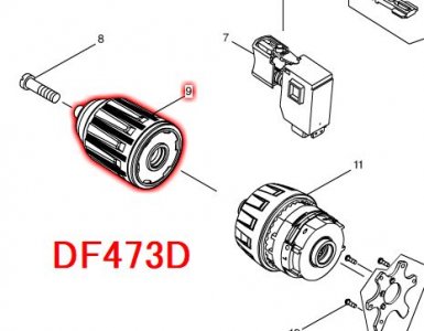 マキタ　キーレスドリルチャック13　DF473/483,HP473/483D対応 - マキタインパクトドライバ、充電器、バッテリ、クリーナーは　 マキタショップカメカメ