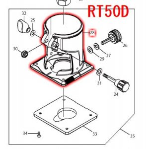 マキタ RT40D,RT50D用トリマベース － マキタインパクトドライバ、充電