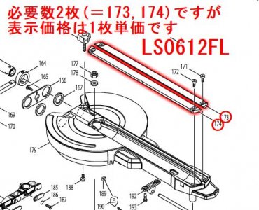 マキタ　LS0612F,LS0612FL,LS0613FL用　刃口板 - マキタインパクトドライバ、充電器、バッテリ、クリーナーは　 マキタショップカメカメ