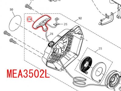 マキタ　スタータグリップ　MEA3201M