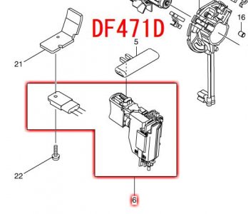 マキタ　スイッチC3HA-Z1A-TL　DF471D用 - マキタインパクトドライバ、充電器、バッテリ、クリーナーは　マキタショップカメカメ