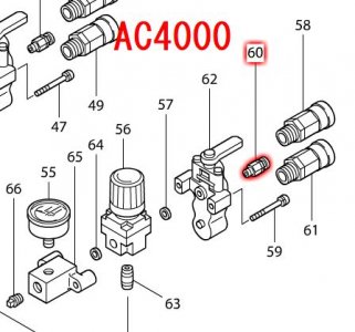 マキタ 安全弁コンプリート AC4000用 - マキタインパクトドライバ