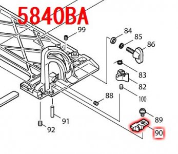 マキタ　トップガイド　5840BA対応 - マキタインパクトドライバ、充電器、バッテリ、クリーナーは　マキタショップカメカメ