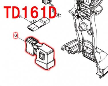 マキタ TD161D,TD171D用スイッチ - マキタインパクトドライバ、充電器、バッテリ、クリーナーは マキタショップカメカメ